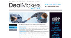 Desktop Screenshot of dealmakers-monthly.com